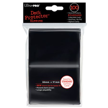 100 lommer - Ultra Pro - PRO-Gloss: Black (Sorte) (Høj kvalitet) - Sleeves #82691