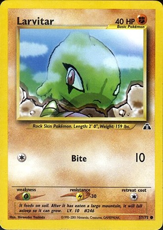 Larvitar (Neo Discovery WoTC)