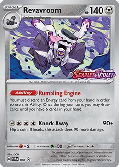 Pokemon Build & Battle Prerelease Deck (40 Kort) - SV01 - Scarlet Violet: Base Set: Revavroom
