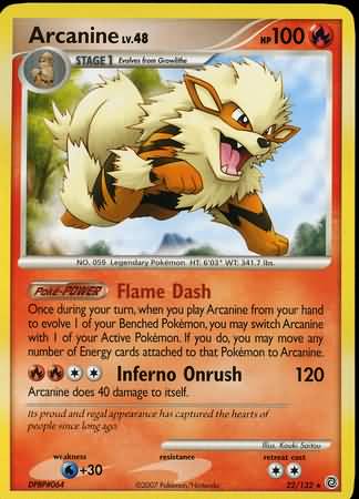 Arcanine  (Diamond and Pearl Secret Wonders Singles)
