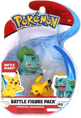 Pokémon: Battle Mini Figures - Pikachu & Bulbasaur - 3cm