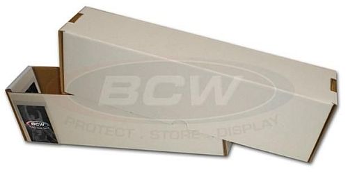 !Kortkasse - Opbevaringsboks (Hvid Pap) - Vault Storage Box - Holder 400+ kort i Toploaders - #BCW-1-BX-VAULT