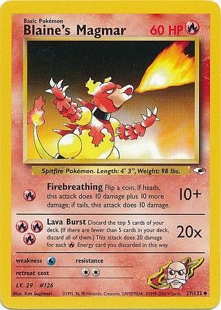 Blaine's Magmar (Gym Heroes WoTC)