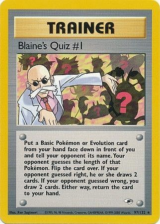 Blaine's Quiz #1 (Gym Heroes WoTC)