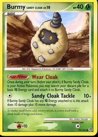 Burmy Sandy Cloak  (Diamond and Pearl Secret Wonders Singles)