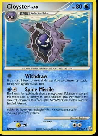 Cloyster (Diamond and Pearl Secret Wonders Singles)
