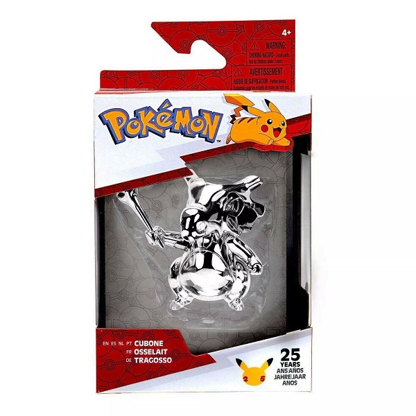 Pokemon - Cubone (25th Anniversary Silver) Figure 7.5cm *Top Kvalitet*