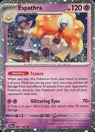 Espathra - Cosmos Holo (Pokemon Scarlet & Violet: Paradox Rift)