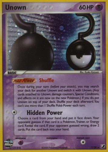 Unown ? (EX Unseen Forces Nintendo)