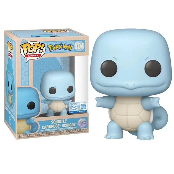 Funko Pop: Pokemon - Squirtle (SftClr) #504 - Games Vinyl Figure 9cm