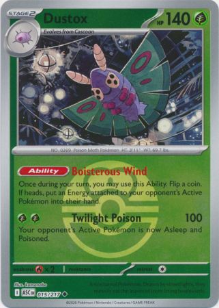 Dustox - Ball Reverse Foil (Pokemon Mega Evolution: Ascended Heroes)