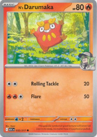 N's Darumaka (Pokemon Mega Evolution: Ascended Heroes)