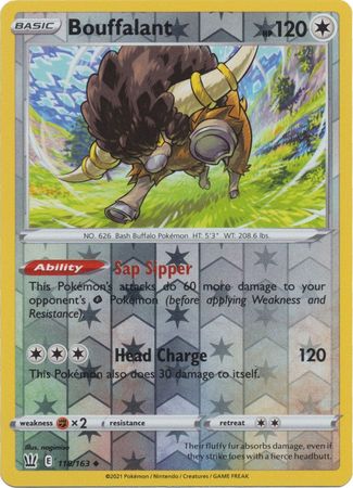 Bouffalant - Reverse Foil (Pokemon Sword & Shield: Battle Styles)