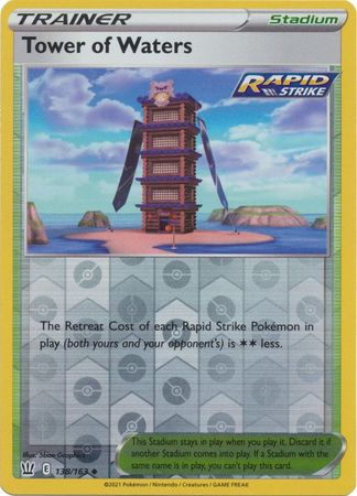 Tower of Waters - Reverse Foil (Pokemon Sword & Shield: Battle Styles)