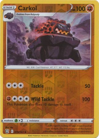 Carkol - Reverse Foil (Pokemon Sword & Shield: Battle Styles)