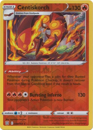 Centiskorch - Reverse Foil (Pokemon Sword & Shield: Battle Styles)