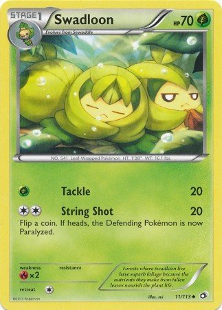 Swadloon (Pokemon Black & White 11: Legendary Treasures)
