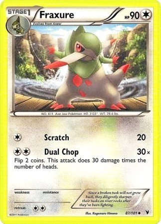 Fraxure (Pokemon Black & White: Noble Victories)