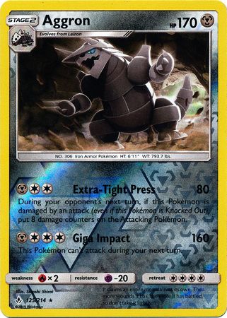 Aggron (Pokemon Sun & Moon: Unbroken Bonds) (Reverse Foil)