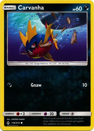 Carvanha (Pokemon Sun & Moon: Unbroken Bonds) (Reverse Foil)