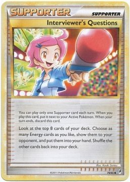 Interviewer's Questions (Pokemon Call Of Legends)