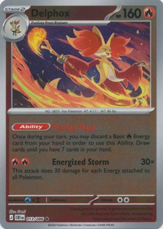Delphox - Reverse Foil (Pokemon Mega Evolution: Chaos Rising)