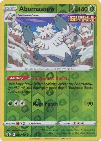 Abomasnow - Reverse Foil (Pokemon Sword & Shield: Chilling Reign)