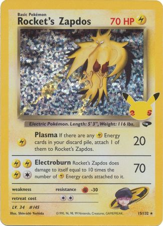 Rocket's Zapdos (Pokemon Celebrations Classic Collection)