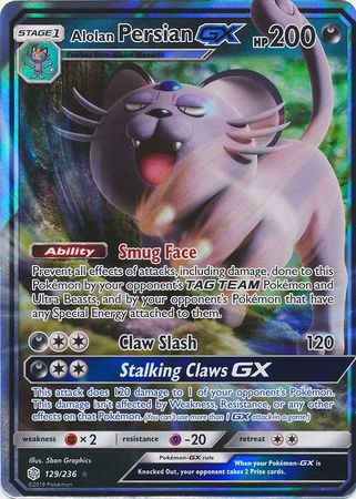 Alolan Persian GX (Pokemon Sun & Moon: Cosmic Eclipse)