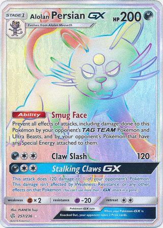 Alolan Persian GX (Pokemon Sun & Moon: Cosmic Eclipse)