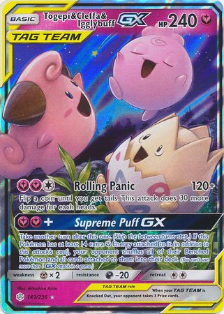 Togepi & Cleffa & Igglybuff GX (Pokemon Sun & Moon: Cosmic Eclipse)