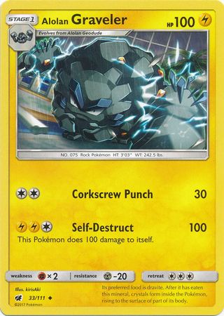 Alolan Graveler (Pokemon Sun & Moon Crimson Invasion)