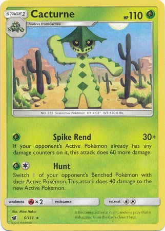 Cacturne (Pokemon Sun & Moon Crimson Invasion)
