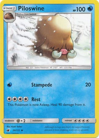 Piloswine (Pokemon Sun & Moon Crimson Invasion)