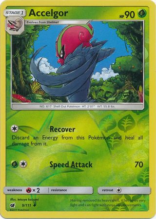 Accelgor (Pokemon Sun & Moon Crimson Invasion Reverse Holo)