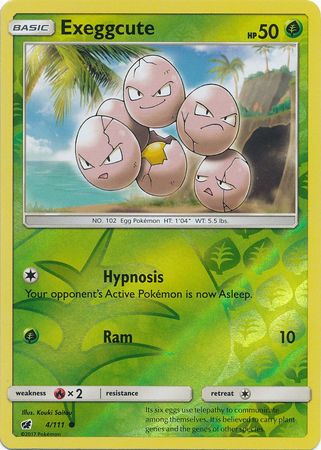 Exeggcute (Pokemon Sun & Moon Crimson Invasion Reverse Holo)