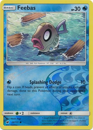 Feebas (Pokemon Sun & Moon Crimson Invasion Reverse Holo)