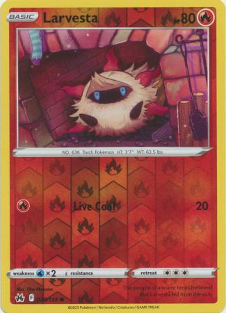 Larvesta - Reverse Foil (Pokemon Crown Zenith)