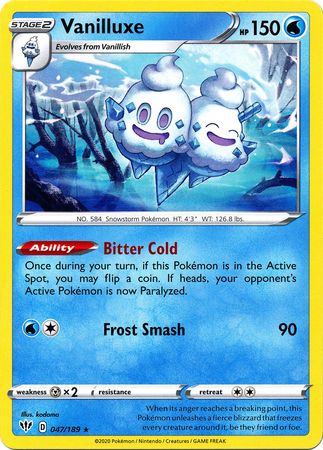 Vanilluxe (Pokemon Sword & Shield: Darkness Ablaze)