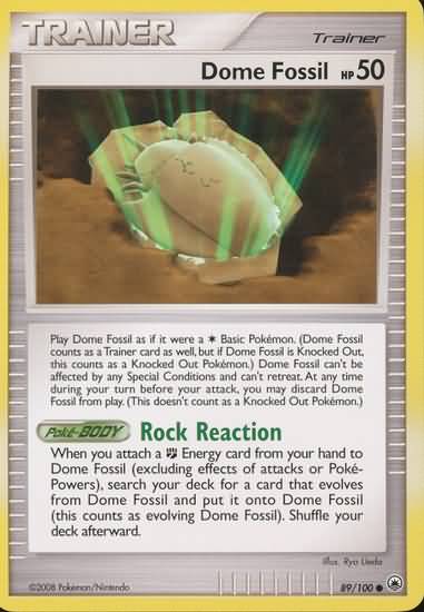Dome Fossil ( Diamond and Pearl Majestic Dawn Singles)