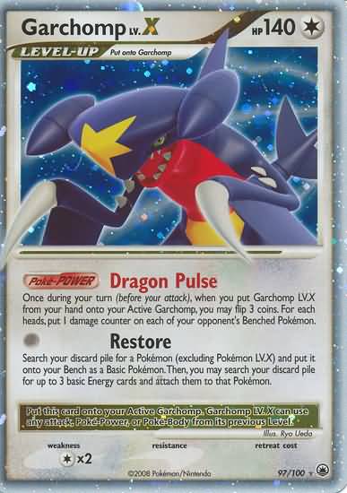 Garchomp Lv X  (Diamond and Pearl Majestic Dawn Singles)