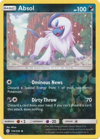 Absol - Reverse Foil (Pokemon Sun & Moon: Cosmic Eclipse)