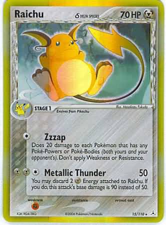 Raichu (Delta Species) (EX Holon Phantoms Nintendo)