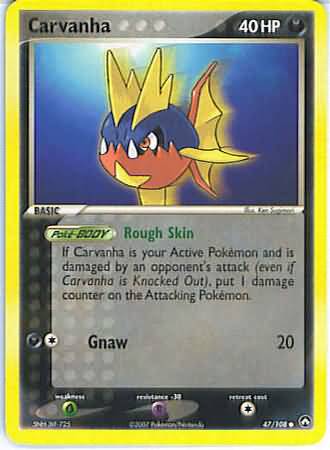 Carvanha (EX Power Keepers Nintendo)