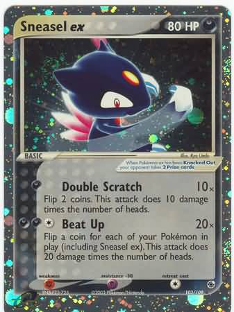 Sneasel ex (EX Ruby and Sapphire Nintendo)
