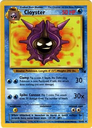 Cloyster (Fossil WoTC)