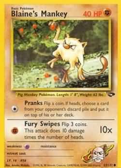 Blaine's Mankey (Gym Challenge WoTC)