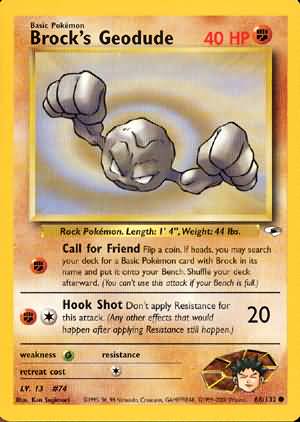 Brock's Geodude (Gym Heroes WoTC)
