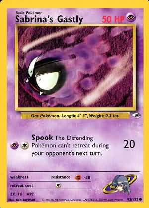 Sabrina's Gastly (Gym Heroes WoTC)