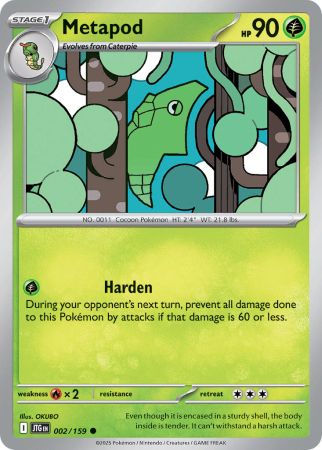 Metapod - Reverse Foil (Pokemon Scarlet & Violet: Journey Together)
